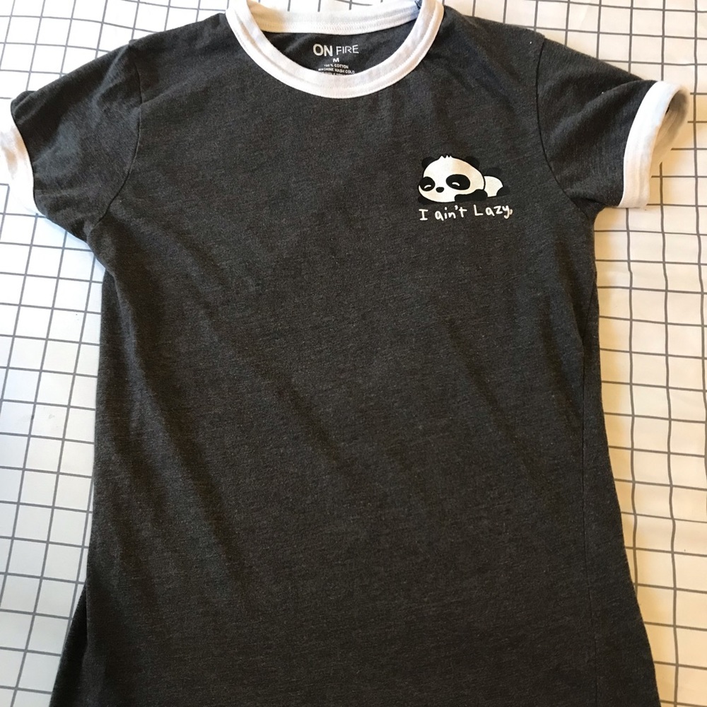 I Ain’t Lazy Juniors Panda Tee M